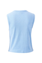 Load image into Gallery viewer, Lyla Button Through Rib Tank | Sky Blue