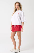 Load image into Gallery viewer, Hallie Tee | White/Red