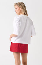 Load image into Gallery viewer, Hallie Tee | White/Red