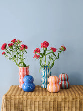 Load image into Gallery viewer, Palma Stripe Vase | Navy