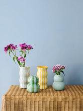 Load image into Gallery viewer, Fonda Dotty Vase | Pale Blue Yellow