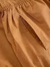 Load image into Gallery viewer, Lauryn Poplin Wide Leg Crop Pant | Mid Tan