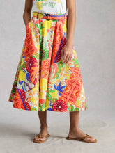 Load image into Gallery viewer, Darcie Midi Skirt | Yellow Multi