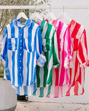 Load image into Gallery viewer, Stripe Shirt | Red/White