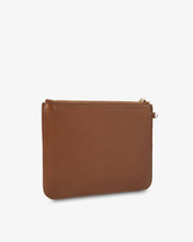 Load image into Gallery viewer, Flat Pouch | Tan Saffiano