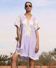 Load image into Gallery viewer, Amaranta Dress | Blue Stripe Linen