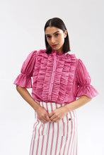 Load image into Gallery viewer, Leonie Blouse | Poppy Bark Stripe