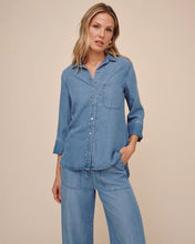 Load image into Gallery viewer, Shirt Tail Button Down | Indigo Harbour Wash