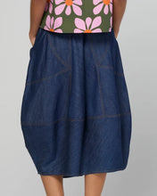 Load image into Gallery viewer, Guru Skirt | Dark Denim/Contrast Stitching