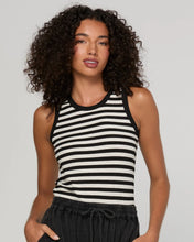 Load image into Gallery viewer, Bellissimo Tank | Black/White Stripe