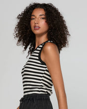 Load image into Gallery viewer, Bellissimo Tank | Black/White Stripe