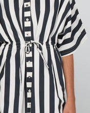 Load image into Gallery viewer, Shiro Shirt Dress | Mono Stripe