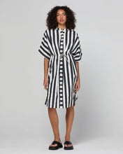 Load image into Gallery viewer, Shiro Shirt Dress | Mono Stripe