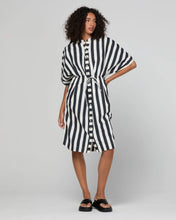 Load image into Gallery viewer, Shiro Shirt Dress | Mono Stripe