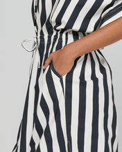 Load image into Gallery viewer, Shiro Shirt Dress | Mono Stripe
