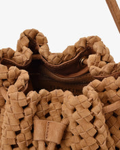 Load image into Gallery viewer, Box Weave Bucket Bag | Tan
