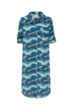 Load image into Gallery viewer, Hailey Shirt Dress | Blue Mosaic