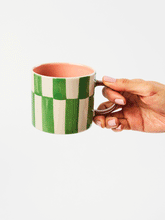 Load image into Gallery viewer, Bloomie Check Mug | Green