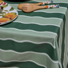 Load image into Gallery viewer, Kit Wavy Green Alfresco Tablecloth