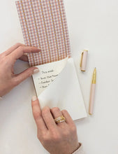 Load image into Gallery viewer, Mini Primrose Gingham Jotter