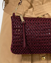 Load image into Gallery viewer, Molly Crossbody | Burgundy Weave