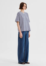 Load image into Gallery viewer, Jericho Stripe Tee | Cobalt