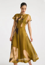 Load image into Gallery viewer, Astra Pintuck Dress | Moss Print