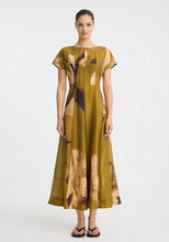 Load image into Gallery viewer, Astra Pintuck Dress | Moss Print