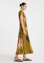 Load image into Gallery viewer, Astra Pintuck Dress | Moss Print