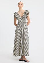 Load image into Gallery viewer, Marina Scallop Maxi Dress | Stripe