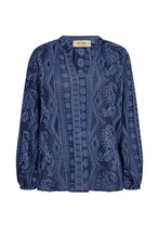 Load image into Gallery viewer, Gata Allo Blouse | Crown Blue