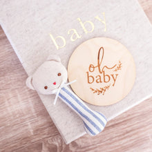 Load image into Gallery viewer, Ted Stick Rattle | Chambray Stripe