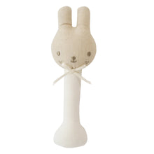Load image into Gallery viewer, Linen Bunny Stick Rattle