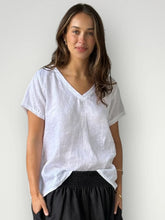 Load image into Gallery viewer, Ellie V Neck Top | White