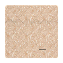 Load image into Gallery viewer, Tan floral picnic mat shown unrolled  and on a white background.