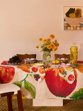 Load image into Gallery viewer, Fruit Multi Linen Tablecloth | Medium