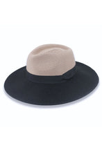 Load image into Gallery viewer, Maui Wide Brim Fedora | Black/Taupe
