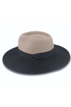 Load image into Gallery viewer, Maui Wide Brim Fedora | Black/Taupe