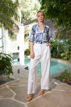 Load image into Gallery viewer, Taylor Botanical Blouse | Denim