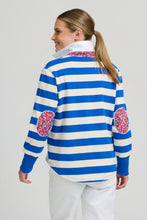 Load image into Gallery viewer, Rugby Sweatshirt | Mid Blue/Ivory