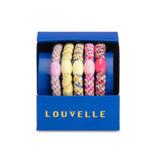 Load image into Gallery viewer, Woven Hair Ties | Pink Yellow