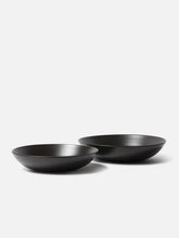 Load image into Gallery viewer, Stoneware Low Bowl | Matte Black Large