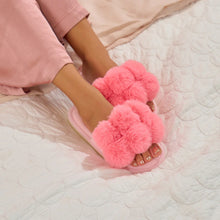 Load image into Gallery viewer, Cosy Luxe Pom Pom Slippers | Shell Pink
