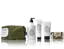 Load image into Gallery viewer, Cosmetic bag and Salus skincare products on a white background