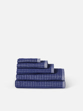 Load image into Gallery viewer, Nero Cotton Hand Towel | Cobalt/Cream