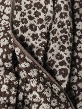 Load image into Gallery viewer, Close-up of a brown and white patterned towel and reverse