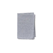 Load image into Gallery viewer, Striped Washed Cotton Tea Towel | Navy