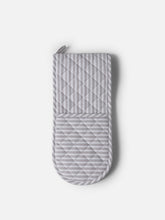 Load image into Gallery viewer, Classic Stripe Double Oven Glove | Grey/White