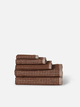 Load image into Gallery viewer, Nero Cotton Face Cloth | Paprika/Cream
