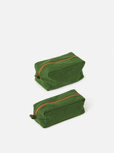 Load image into Gallery viewer, Marlo Contrast Wash Bag | Spirulina/Masala